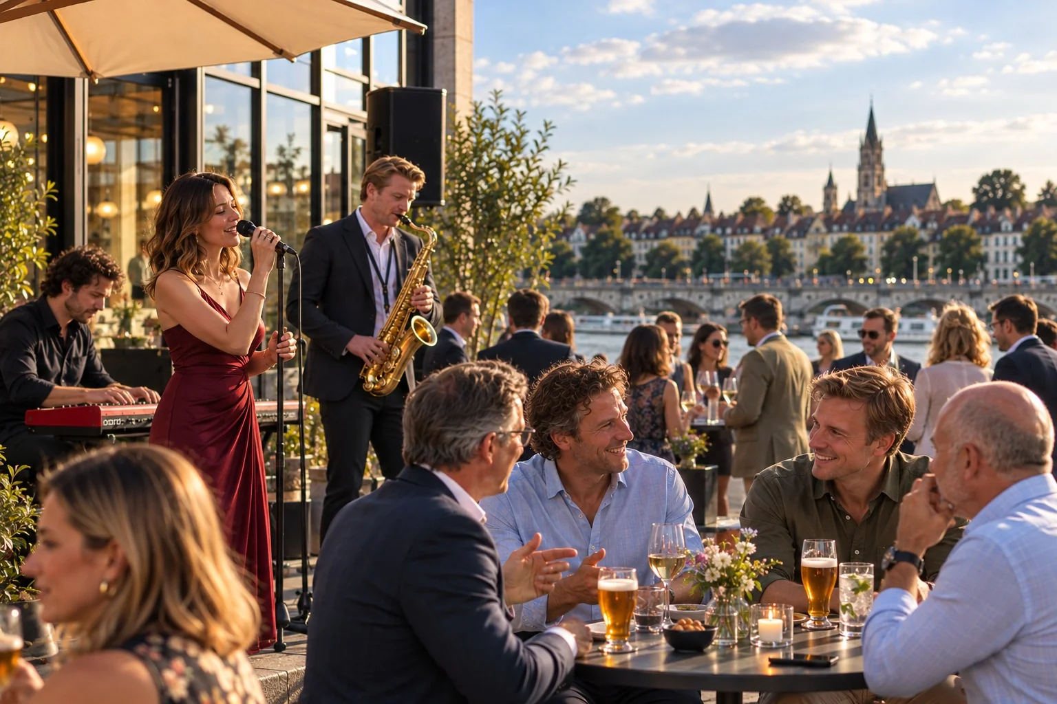 Live muziek tijdens een evenement